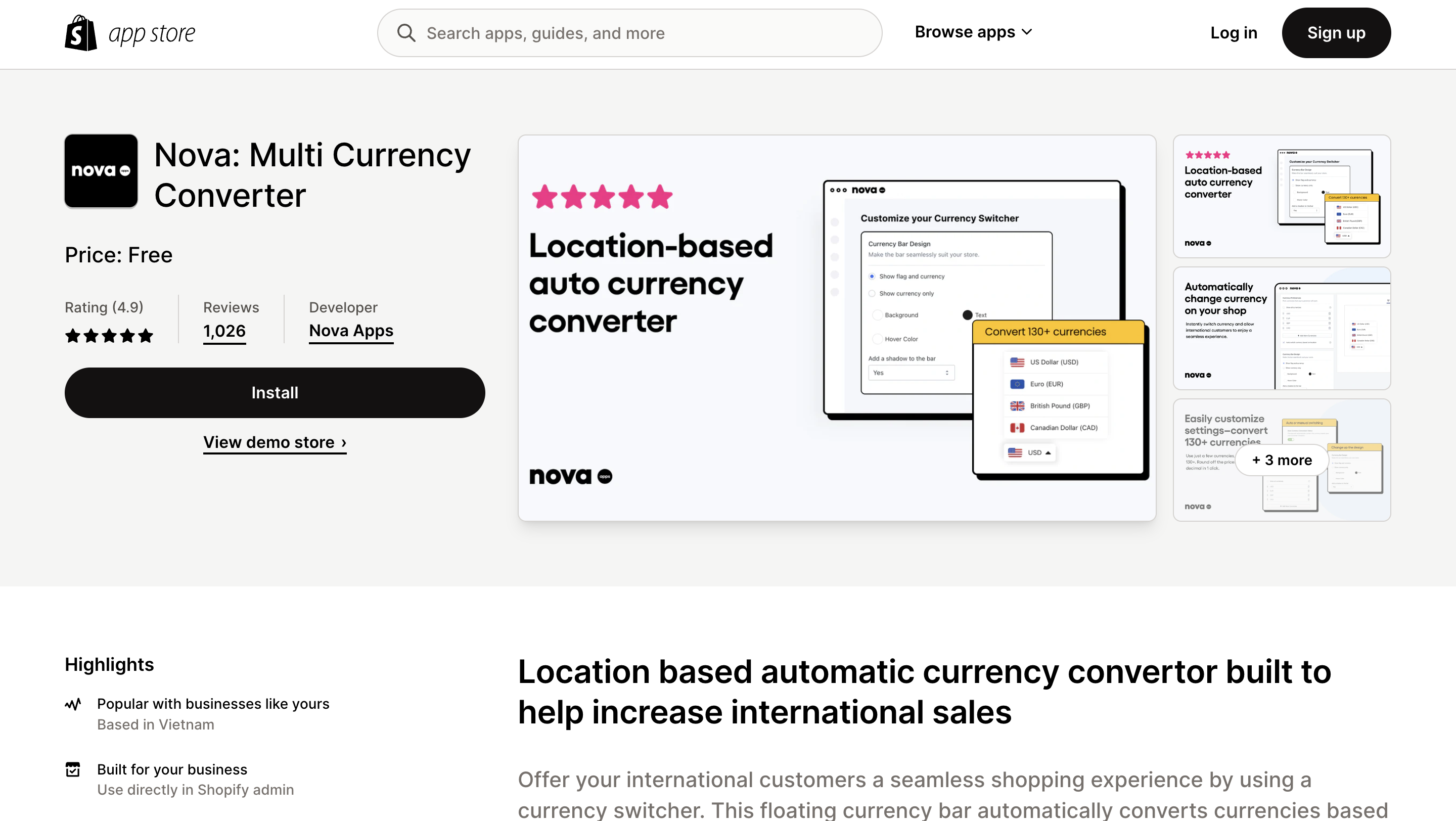 Nova: Multi Currency Converter